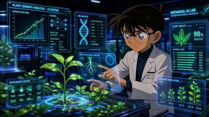 抖音风植物视频-AI植物生长分析视频